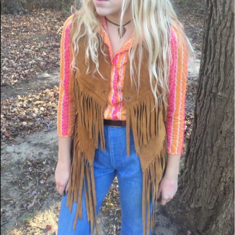 60s/70s Leather “Easy Rider” Fringe Vest